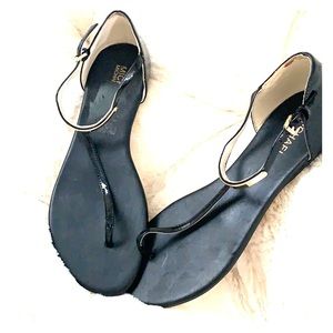 Michael Kors flat black sandals